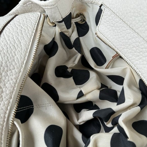KATE SPADE Ivory Pebbled Leather‎ Satchel Bag - Picture 14 of 16